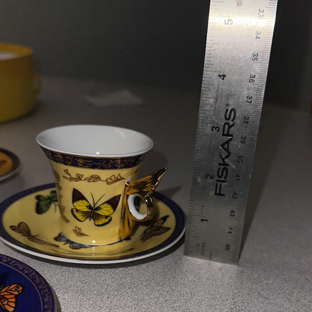 NWT Classic coffee and tea, butterfly  Pattern tea Set in Multicolor - Picture 7 of 7
